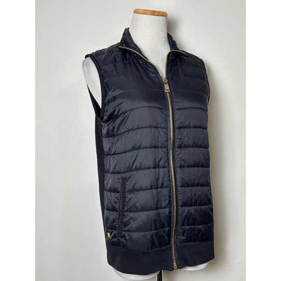 Lauren Ralph Lauren Jackets & Blazers - Lauren Ralph Lauren Womens Quilted Puffer Vest M Preppy Logo Full Zip Black